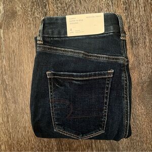 American Eagle Curvy Super Hi-Rise Jegging Dark Wash Size 4 NEW WITH TAGS